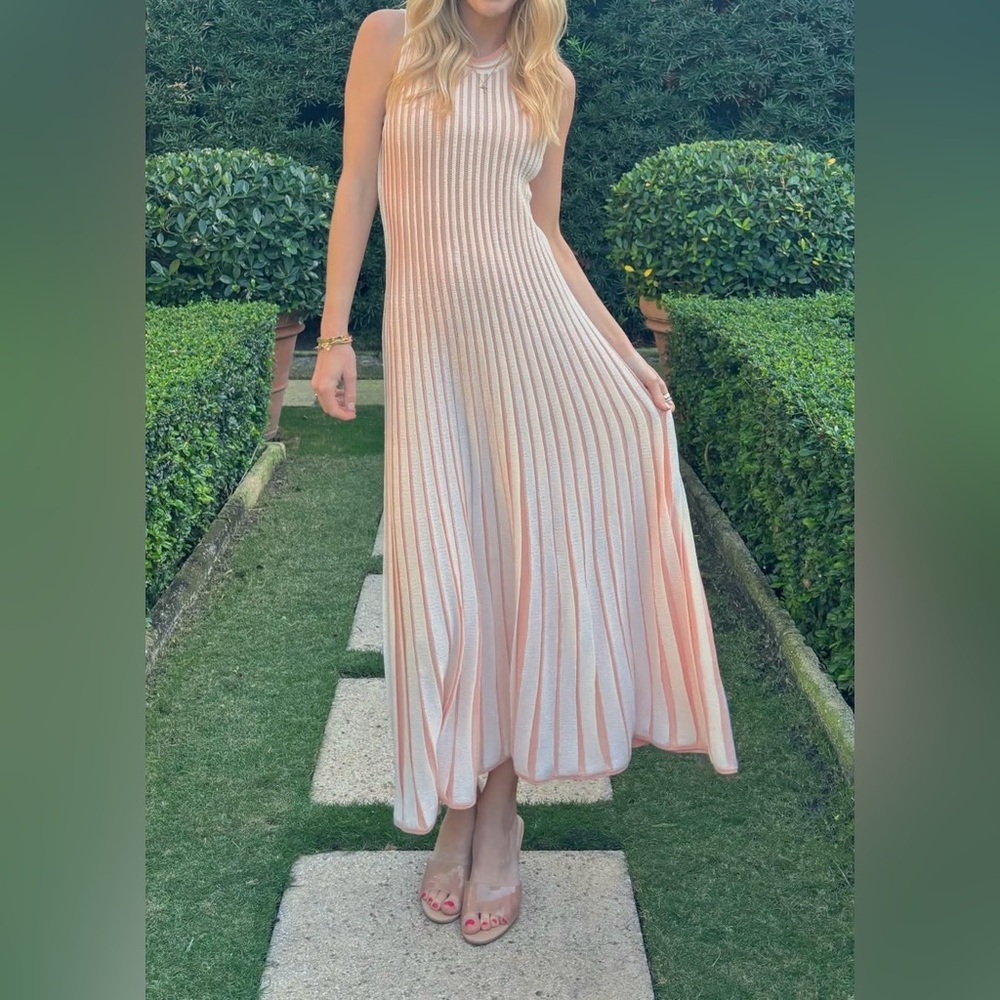 Tuckernuck Pink Knit Stripe Amie Dress